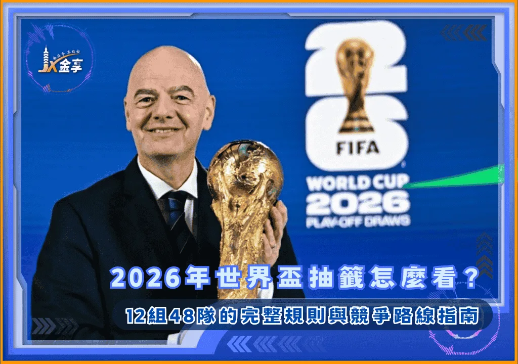 2026年世界盃抽籤怎麼看?12組48隊的完整規則與競爭路線指南!(photo:theaustralian)/金享娛樂城