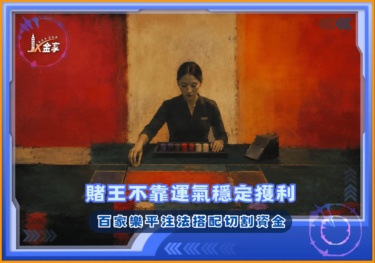 賭王不靠運氣穩定獲利：百家樂平注法搭配切割資金